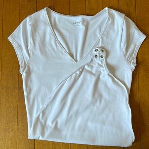 Old Navy - Fitted Short Sleeve V-Neck Bodysuit